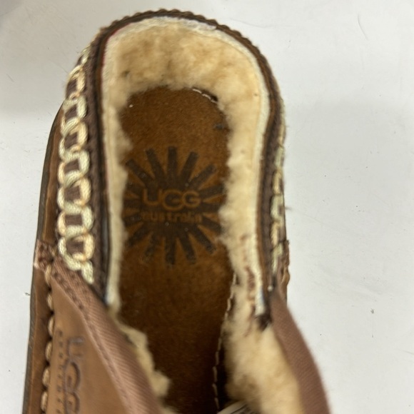 UGG KOHALA Nubuck Shearling Lined Clogs Women's US5 Brown Suede - Picture 3 of 15